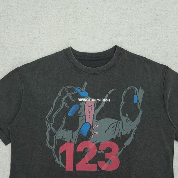 RIVINGTON ROI REBIS Miami God S Hand Printed Black Short Sleeve - Picture 3 of 6